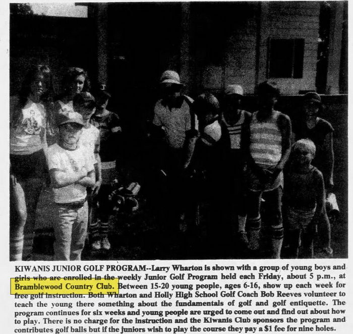 Bramblewood Country Club - Jul 20 1978 Article (newer photo)